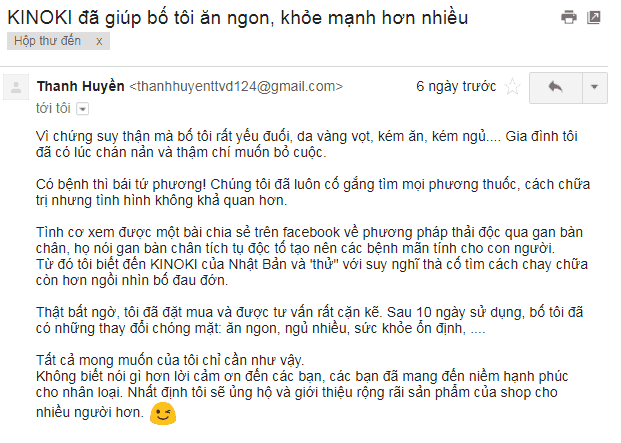 Thư của bạn Thanh Huyền